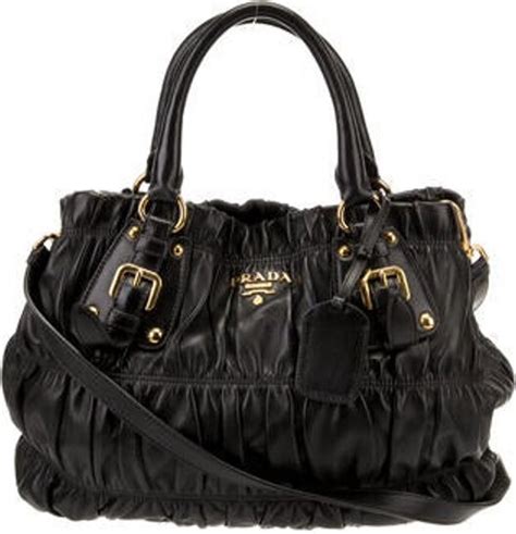 PRADA Nappa Gaufre Tote Granato 1522421 